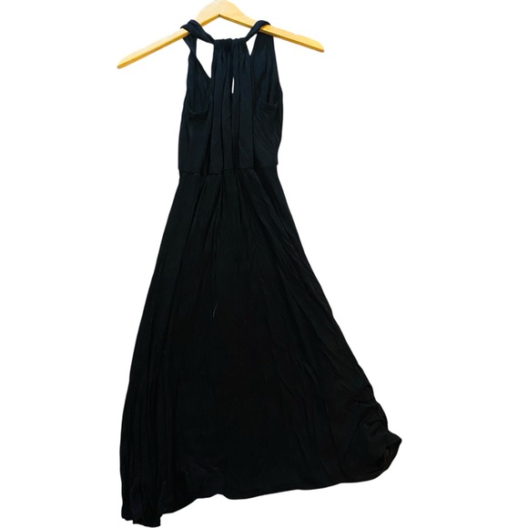 cAbi 5114 Womens Parker Dress Solid Black Jersey Sleeveless V-Neck - Picture 3 of 6